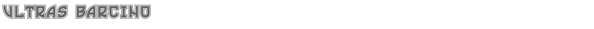 Sample characters Ultras Barcino Font